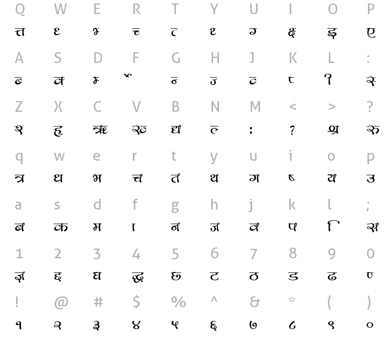 cv-bihani-regular-charmap