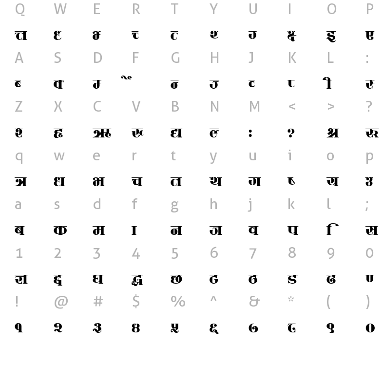 cv-sadhana-regular-charmap