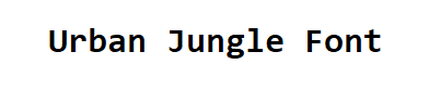 Urban Jungle Font